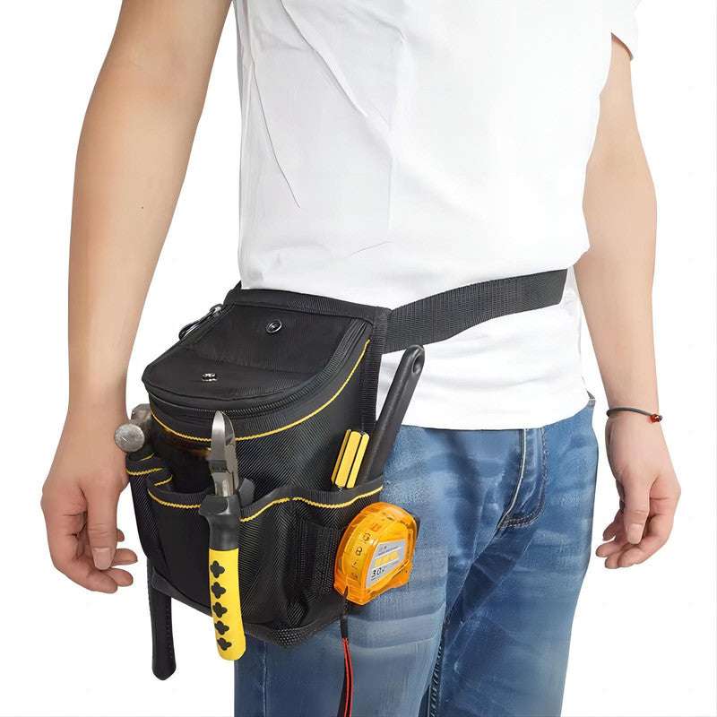 Heavy Duty Electricians Folding Tote Waist Tool Bag with Tool Belt