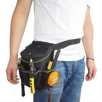 Heavy Duty Electricians Folding Tote Waist Tool Bag with Tool Belt