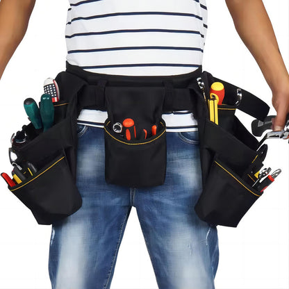 Multi-Pocket Storage Heavy Duty Electrician Waist Tool Bag